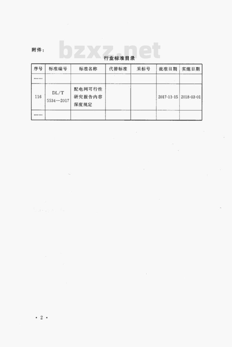 DL/T 5534-2017 配电网可行性研究报告内容深度规定 DL/T 5534-2017 配电网可行性研究报告内容深度规定