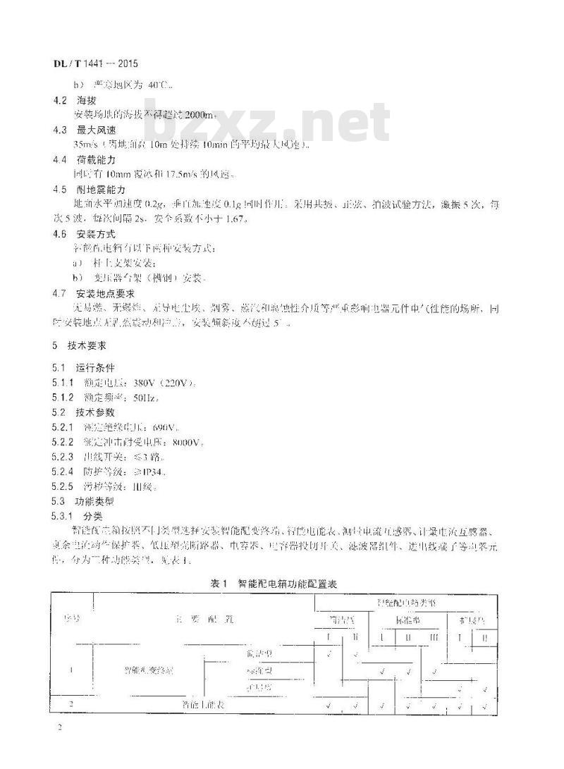 DL/T 1441-2015 智能低压配电箱技术条件 DL/T 1441-2015 智能低压配电箱技术条件