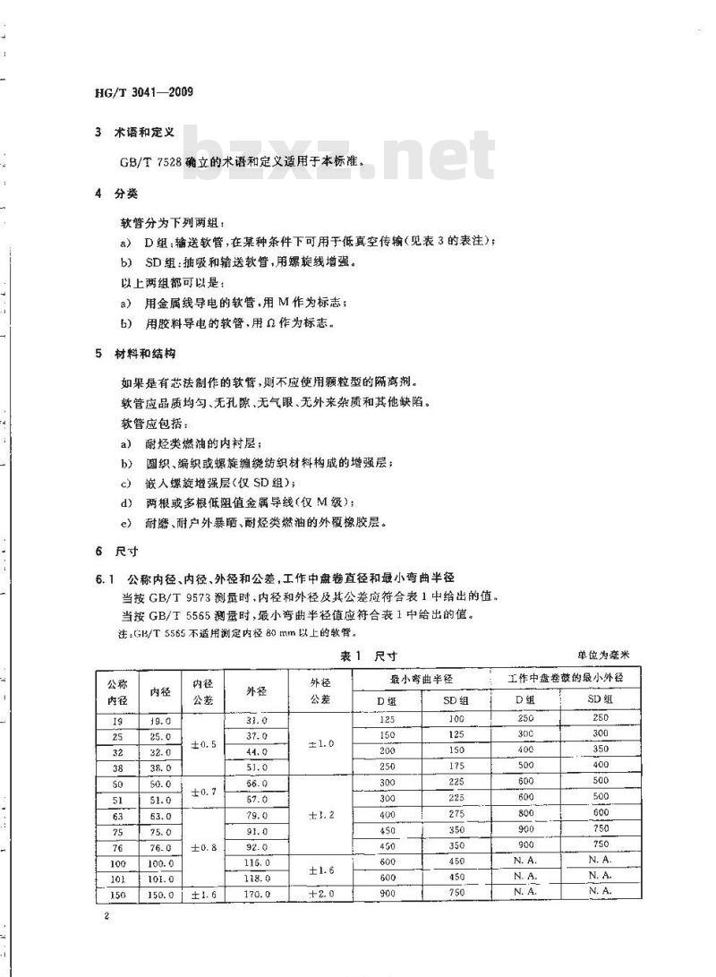 HG/T 3041-2009 代替 HG/T 3041-1999 油槽车输送燃油用橡胶软管和软管组合件 HG/T 3041-2009 代替 HG/T 3041-1999 油槽车输送燃油用橡胶软管和软管组合件