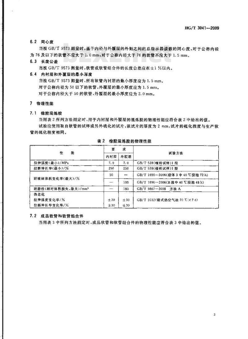HG/T 3041-2009 代替 HG/T 3041-1999 油槽车输送燃油用橡胶软管和软管组合件 HG/T 3041-2009 代替 HG/T 3041-1999 油槽车输送燃油用橡胶软管和软管组合件