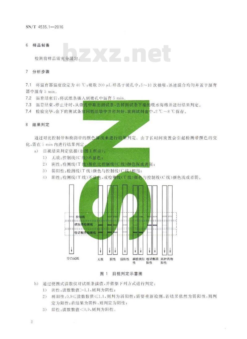 SN/T 4535.1-2016 商品化试剂盒检测方法喹诺酮类方法一 SN/T 4535.1-2016 商品化试剂盒检测方法喹诺酮类方法一