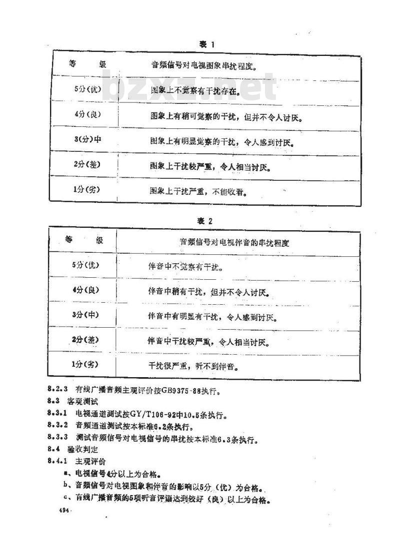GY/T 118-1995 有线电视与有线广播共缆传输系统技术要求 GY/T 118-1995 有线电视与有线广播共缆传输系统技术要求
