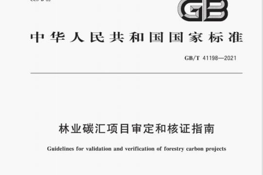 GB/T 41198—2021 林业碳汇项目审定和核证指南