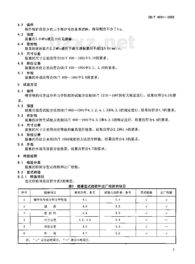 CB/T 4031-2005 J类青铜2.0 MPa压力表旋塞 CB/T 4031-2005 J类青铜2.0 MPa压力表旋塞