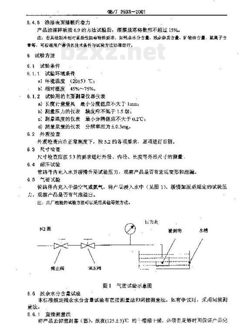 QB/T 2533-2001 空调器用管路件 QB/T 2533-2001 空调器用管路件