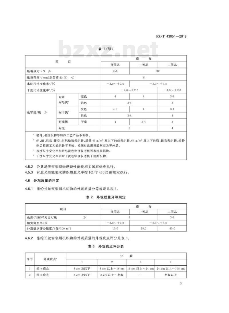 FZ/T 43051-2018 涤纶长丝窗帘用机织物 FZ/T 43051-2018 涤纶长丝窗帘用机织物