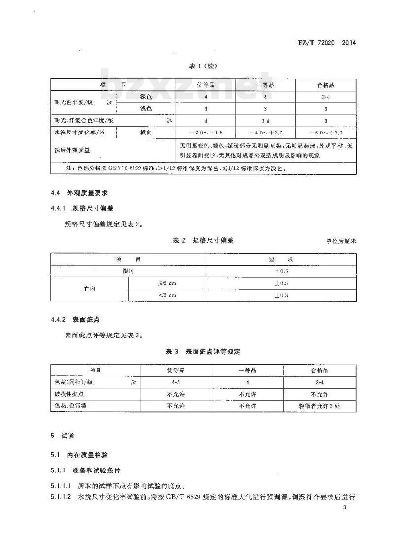 FZ/T 72020-2014 针织横机领 FZ/T 72020-2014 针织横机领