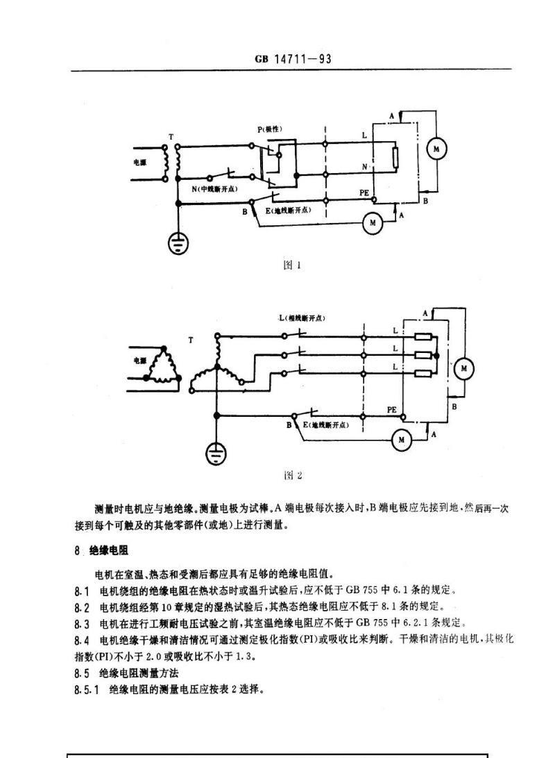 GB 14711-1993 中小型旋转电机安全通用要求 GB 14711-1993 中小型旋转电机安全通用要求
