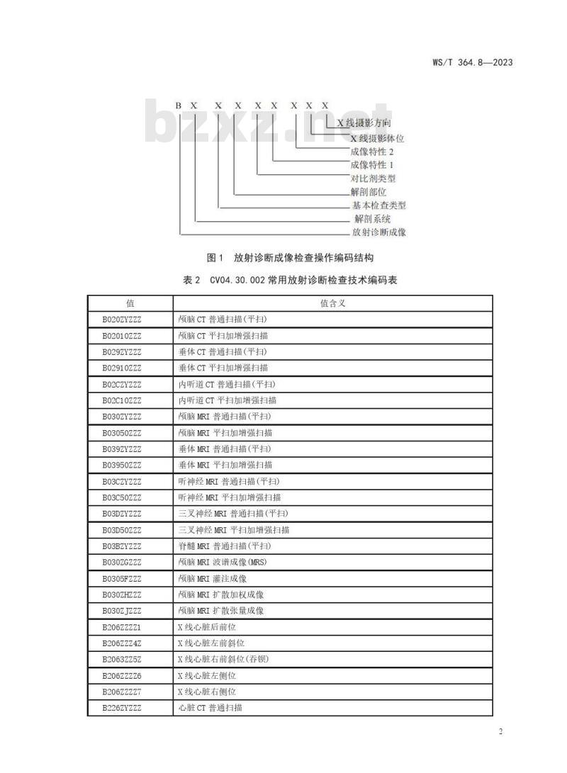 WS/T364.8—2023 卫生健康信息数据元值域代码 第 8 部分:临床辅助检查 WS/T364.8—2023 卫生健康信息数据元值域代码 第 8 部分:临床辅助检查