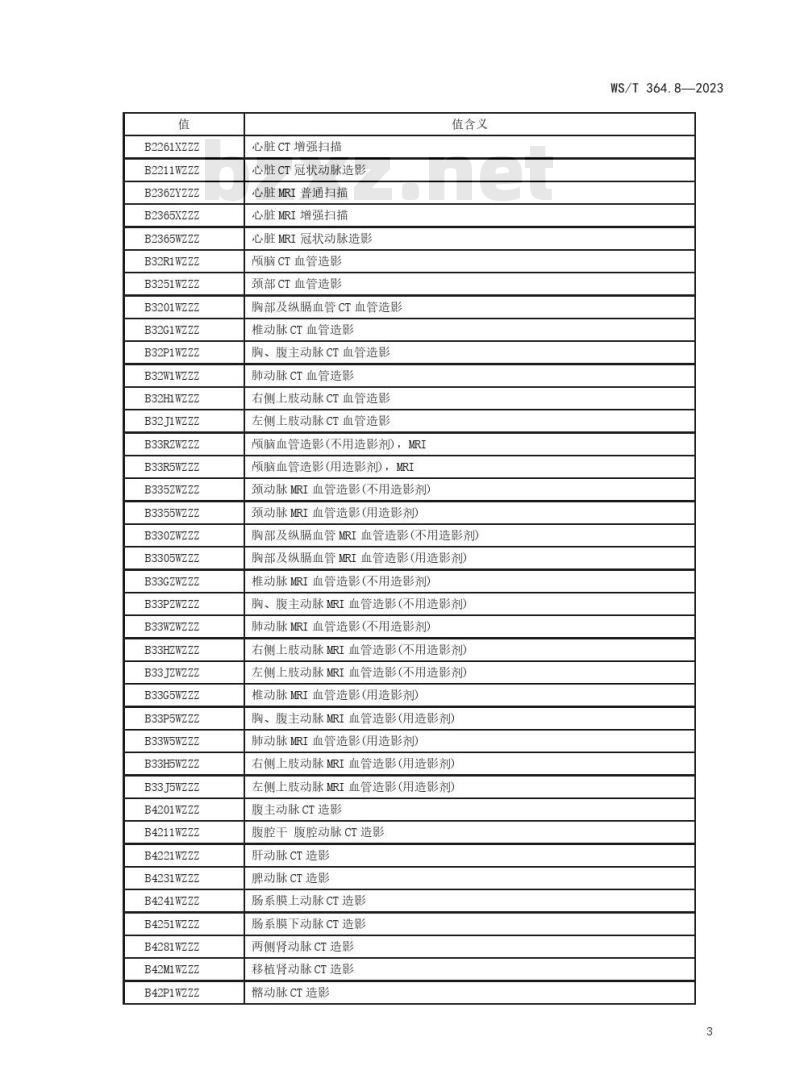 WS/T364.8—2023 卫生健康信息数据元值域代码 第 8 部分:临床辅助检查 WS/T364.8—2023 卫生健康信息数据元值域代码 第 8 部分:临床辅助检查