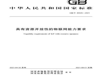 GB∕T 40026-2021 具有资源开放性的物联网能力要求