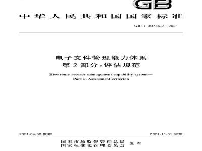 GB∕T 39755.2-2021 电子文件管理能力体系 第2部分：评估规范