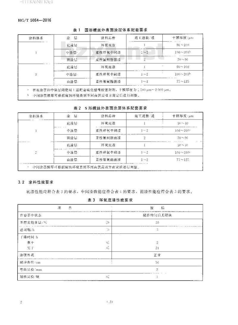 HG∕T 5064-2016 桥梁钢缆用柔性防护涂料 HG∕T 5064-2016 桥梁钢缆用柔性防护涂料