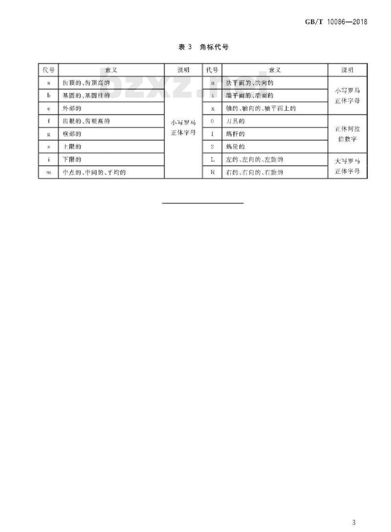 GB/T 10086-2018 圆柱蜗杆、蜗轮代号 GB/T 10086-2018 圆柱蜗杆、蜗轮代号