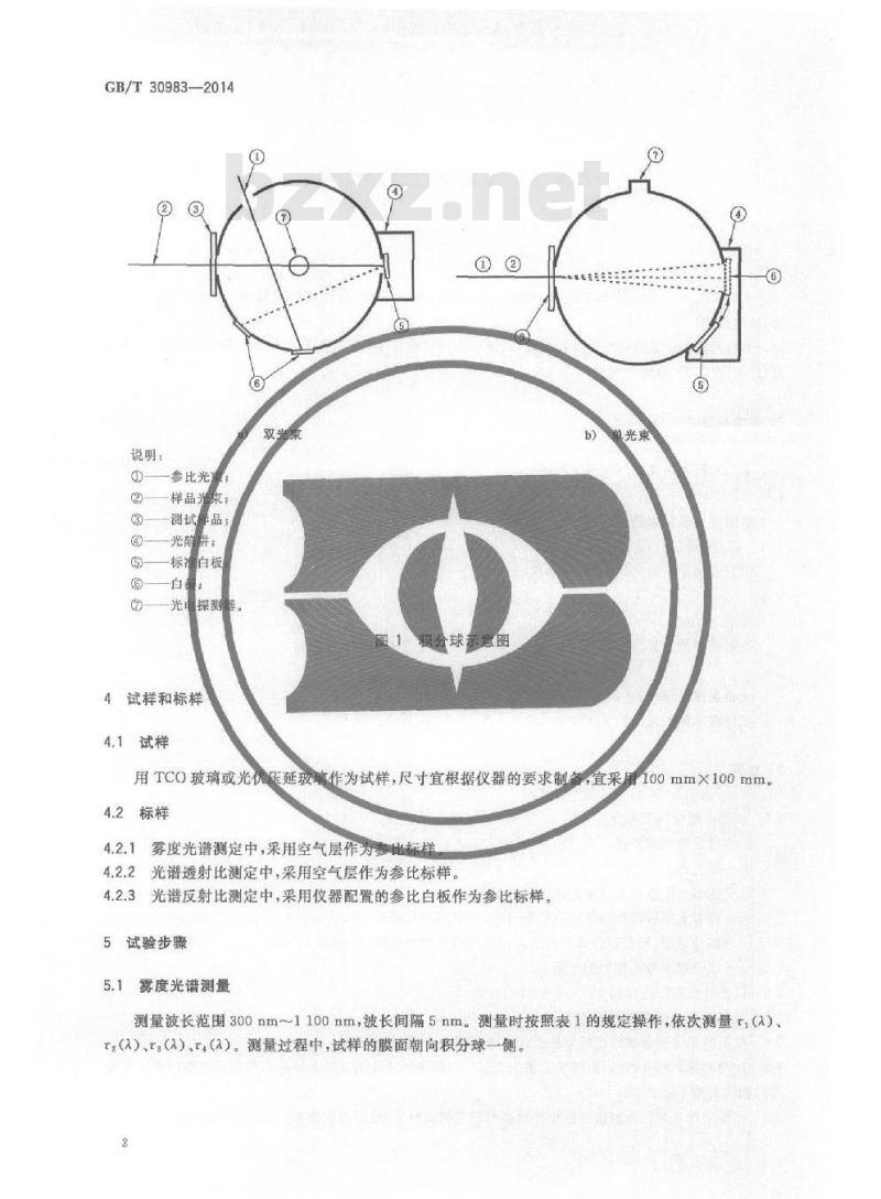 GB/T 30983-2014 光伏用玻璃光学性能测试方法 GB/T 30983-2014 光伏用玻璃光学性能测试方法