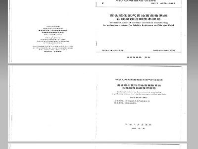 SY/T 6970-2013 高含硫化氢气田地面集输系统在线腐蚀监测技术规范