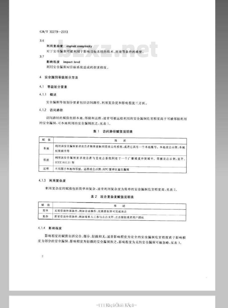 GB/T 30279-2013 信息安全技术 安全漏洞等级划分指南 GB/T 30279-2013 信息安全技术 安全漏洞等级划分指南