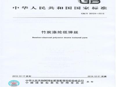 GB/T 30124-2013 竹炭涤纶低弹丝