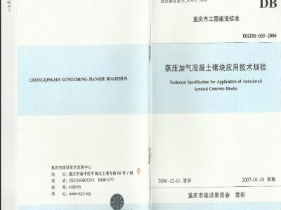 DBJ50-055-2006 蒸压加气混凝土砌块应用技术规程
