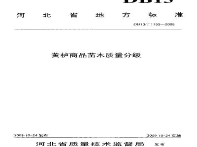 DB13/T 1153-2009 黄栌商品苗木质量分级