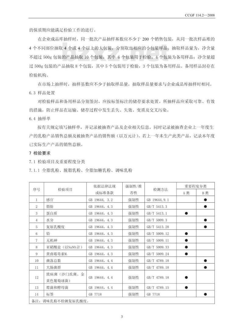 CCGF 114.2-2008 乳粉 CCGF 114.2-2008 乳粉