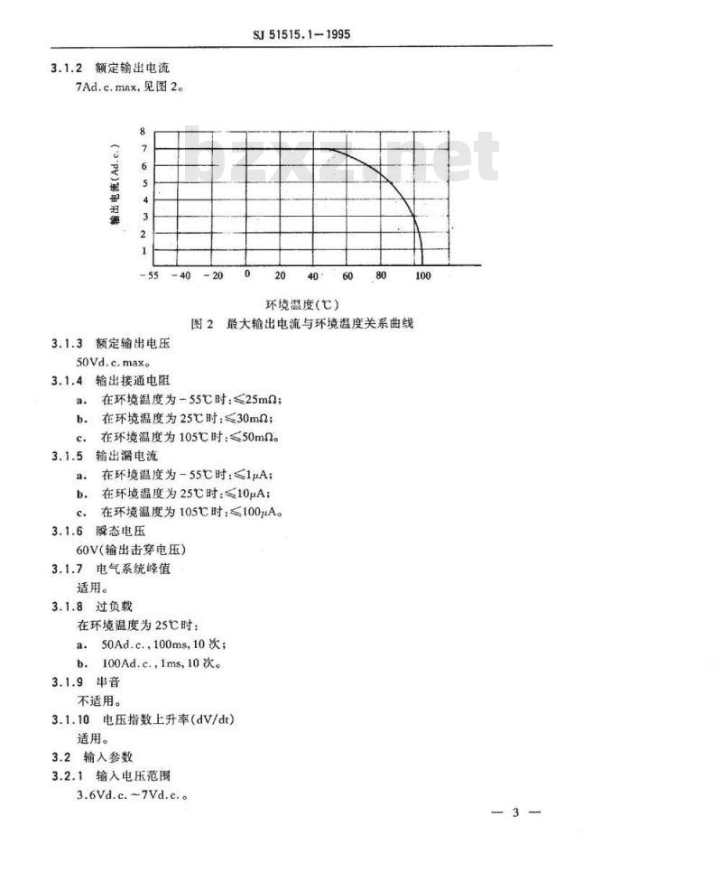 SJ 51515.1-1995 JGX-6M型密封直流固体继电器详细规范