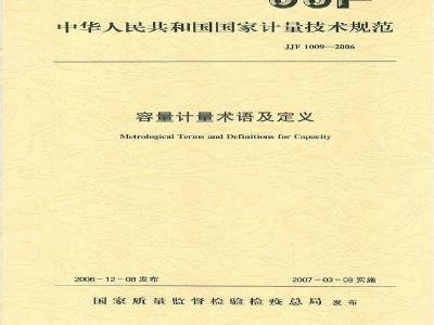 Metrological Terms and Definitions for Capacity