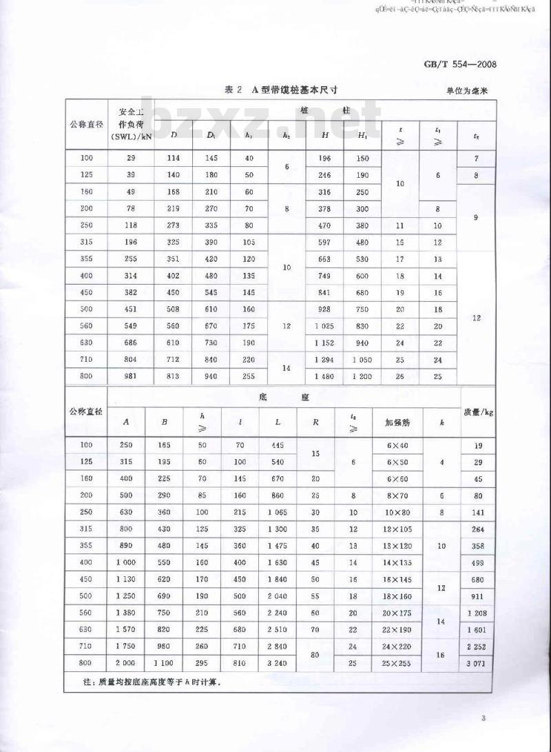 GB/T 554-2008 带缆桩