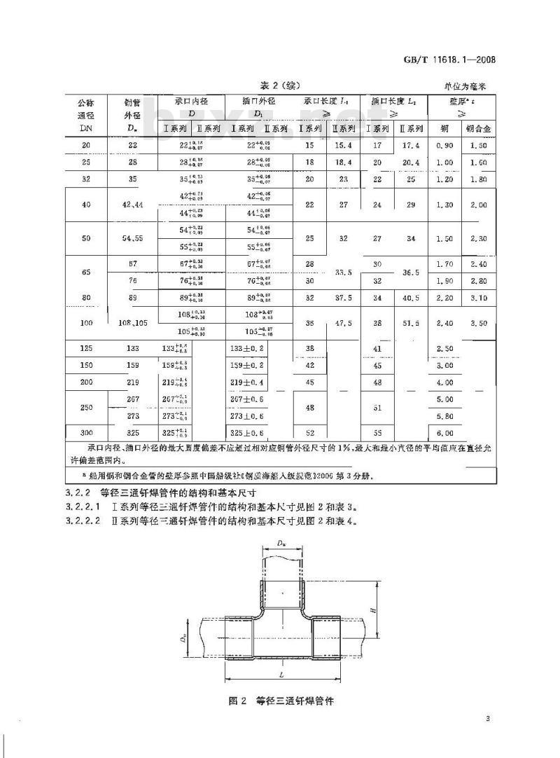 GB/T 11618.1-2008 铜管接头 第1部分：钎焊式管件