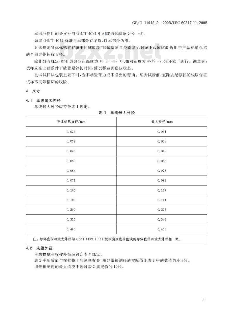 GB/T 11018.2-2008 丝包铜绕组线 第2部分：130级丝包直焊聚氨酯漆包束线
