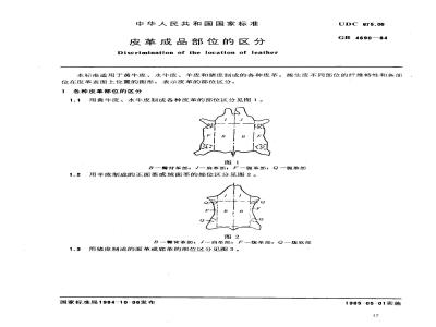 QB/T 2800-2006 皮革成品部位的区分