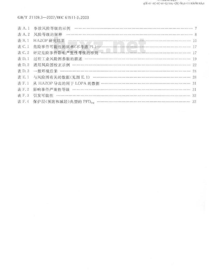 GB/T 21109.3-2007 过程工业领域安全仪表系统的功能安全 第3部分：确定要求的安全完整性等级的指南