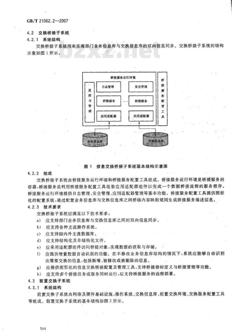 GB/T 21062.2-2007 政务信息资源交换体系 第2部分:技术要求 GB/T 21062.2-2007 政务信息资源交换体系 第2部分:技术要求