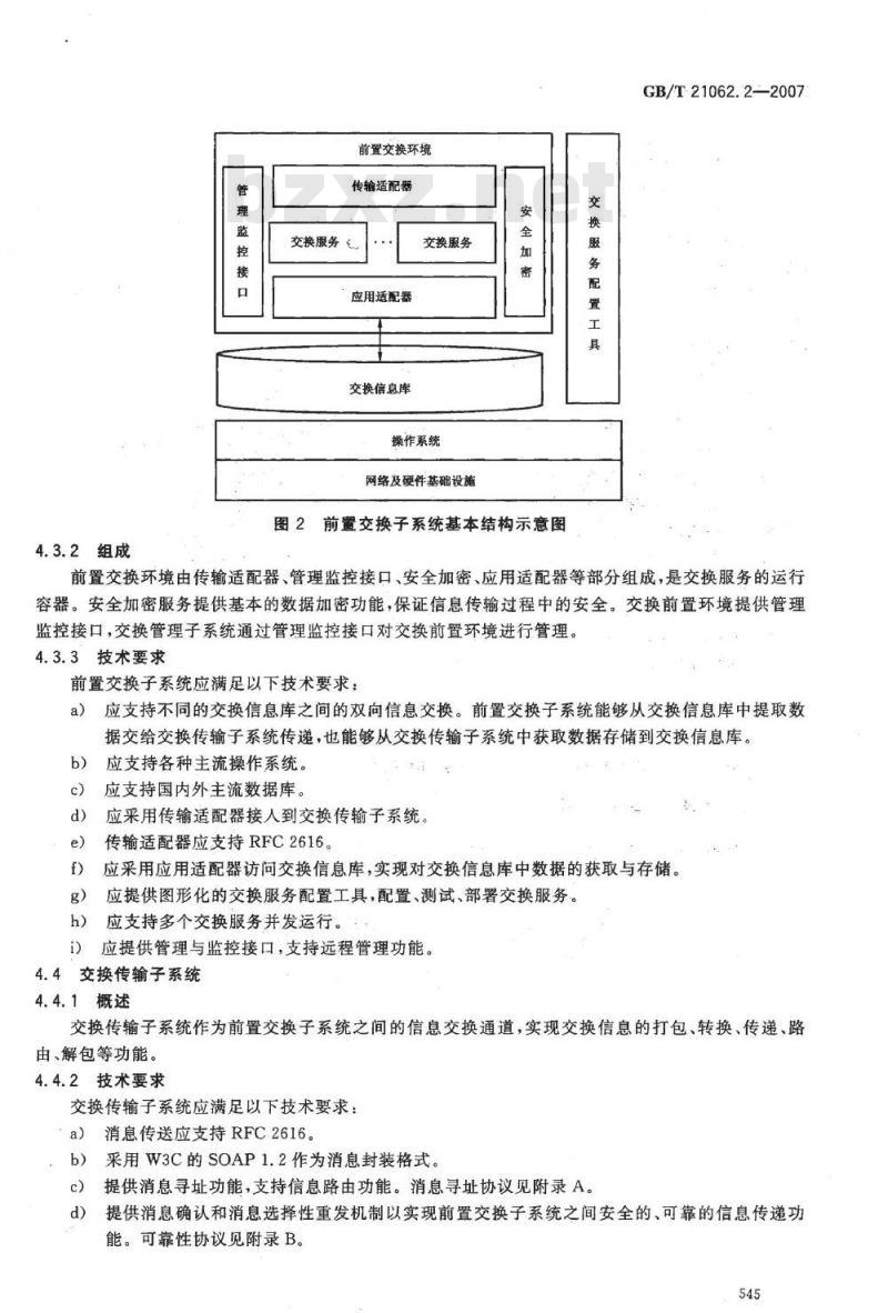 GB/T 21062.2-2007 政务信息资源交换体系 第2部分:技术要求 GB/T 21062.2-2007 政务信息资源交换体系 第2部分:技术要求