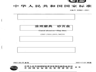 GB/T 20962-2007 涂附磨具 砂页盘