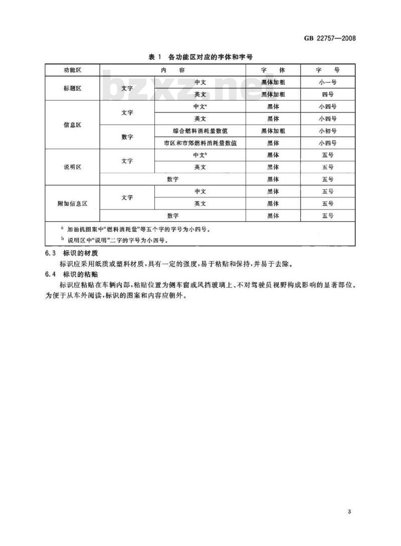 GB 22757-2008 轻型汽车燃料消耗量标识 GB 22757-2008 轻型汽车燃料消耗量标识
