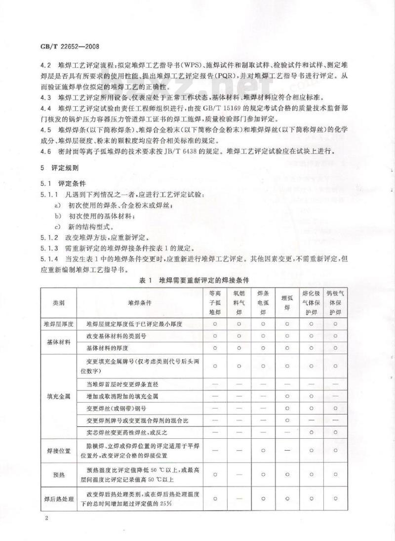 GB/T 22652-2008 阀门密封面堆焊工艺评定 GB/T 22652-2008 阀门密封面堆焊工艺评定