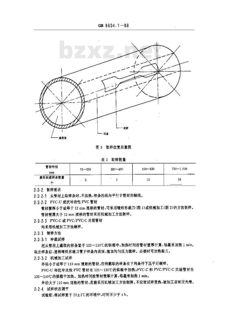GB/T 8804.1-1988 热塑性塑料管材拉伸性能试验方法 聚氯乙烯管材 GB/T 8804.1-1988 热塑性塑料管材拉伸性能试验方法 聚氯乙烯管材