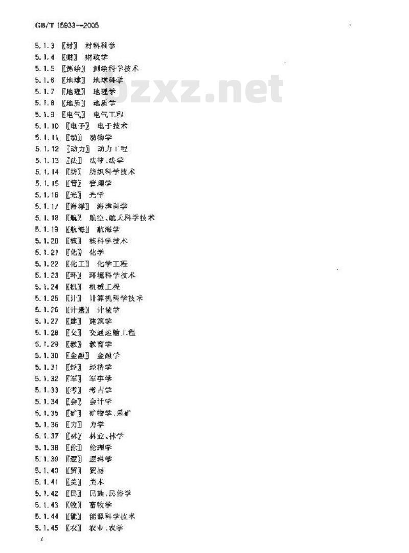 GB/T 15933-2005 辞书编篡常用汉语缩略语