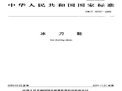 GB/T 19707-2005 冰刀鞋