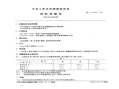 GB 10385-1989 饲料用豌豆