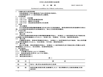 SB/T 10019-1992 夹心糖果
