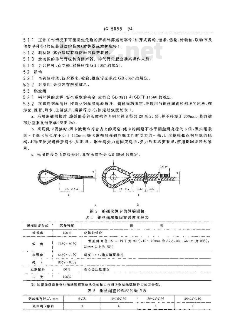 JG 5055-1994 履带起重机安全规程 JG 5055-1994 履带起重机安全规程
