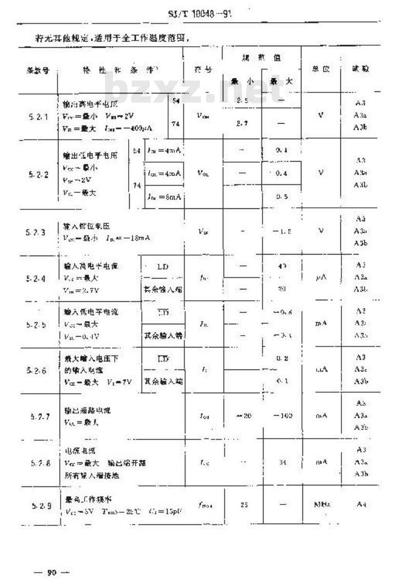 SJ/T 10048-1991 电子器件详细规范 半导体集成电路CT54LS169/CT74LS169型4位二进制同步加/减计数器 SJ/T 10048-1991 电子器件详细规范 半导体集成电路CT54LS169/CT74LS169型4位二进制同步加/减计数器