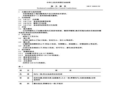 SB/T 10022-1992 抛光糖果