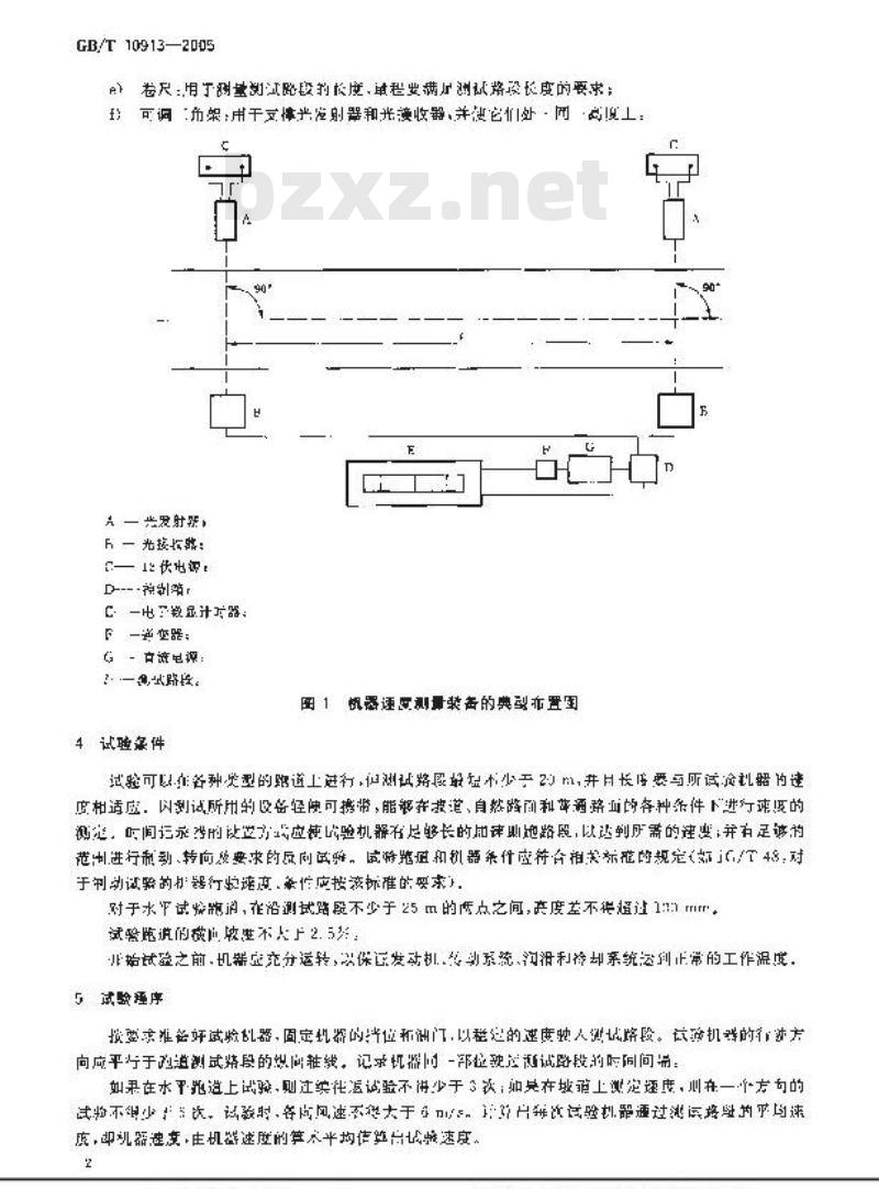 GB/T 10913-2005 土方机械 行驶速度测定 GB/T 10913-2005 土方机械 行驶速度测定