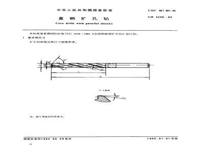 GB/T 4256-1984 直柄扩孔钻