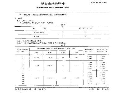 GB/T 5155-1985 镁合金热挤压棒