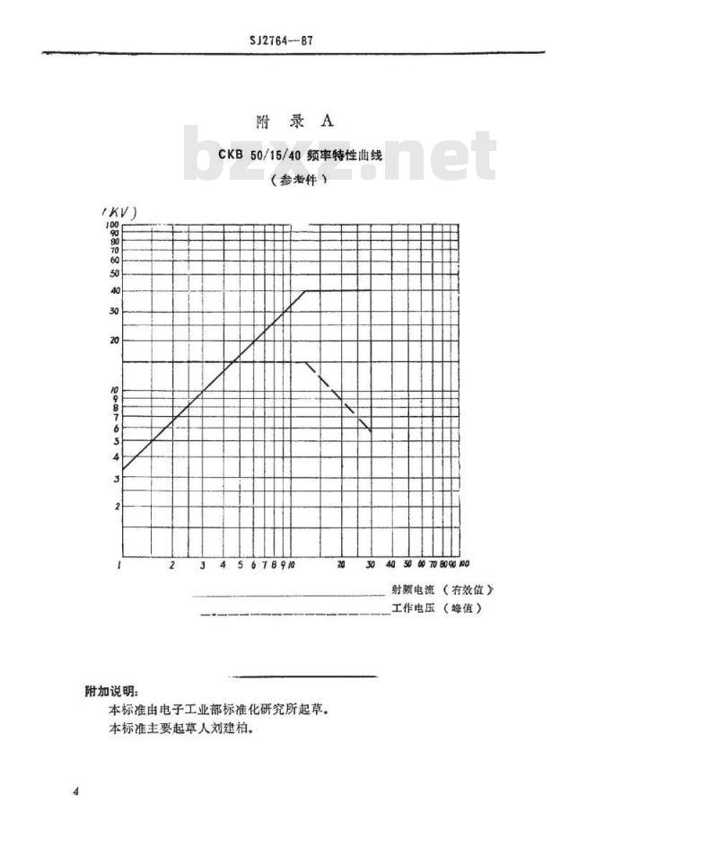 SJ 2764-1987 CKB50/15/40型固定玻璃真空电容器 SJ 2764-1987 CKB50/15/40型固定玻璃真空电容器
