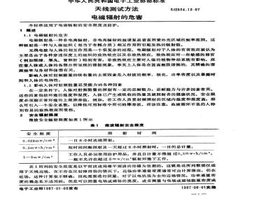 SJ 2534.13-1987 天线测试方法 电磁辐射的危害